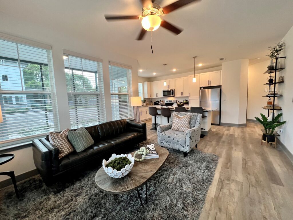 Addison Longwood living room kitchen