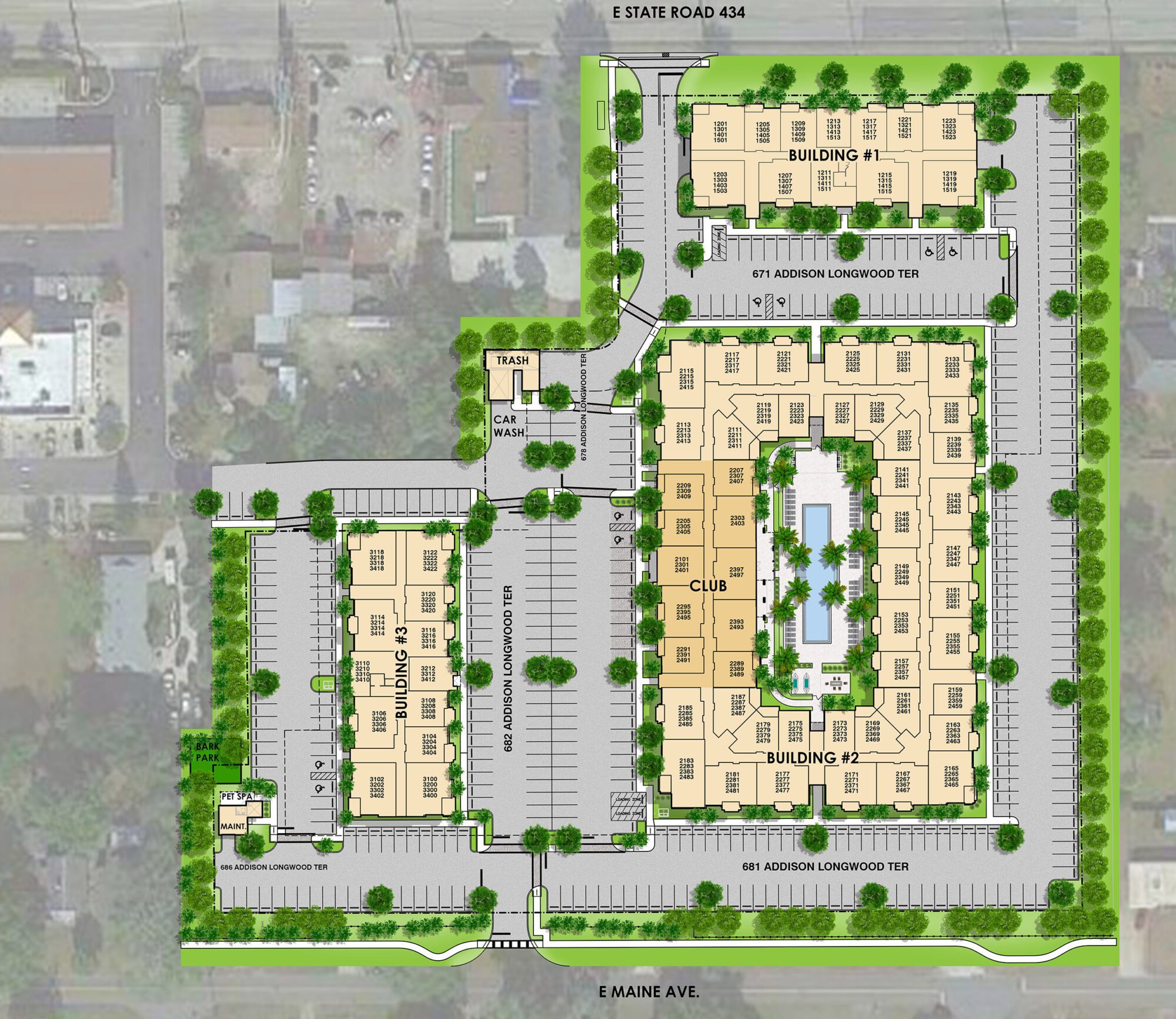 Site Map - The Addison Longwood